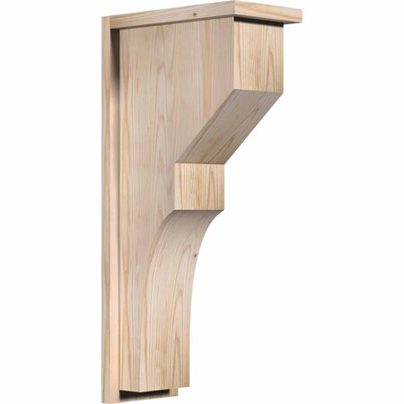 Monterey Smooth Corbel w/Backplate, Douglas Fir, 7 1/2"W x 14"D x 30"H